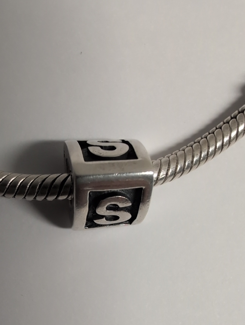 Pandora's  Sterling Silver Charm Letter S